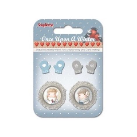 Elementy metalowe Scrap Berry's Once Upon a Winter 5, 6szt